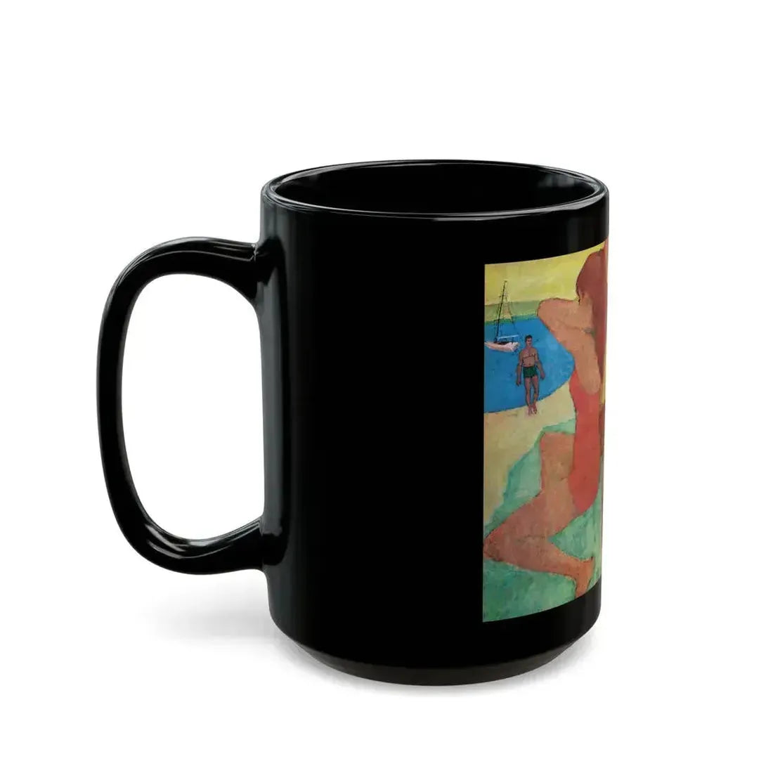 An Island of Her Own, Redbook, February 1962 - Black Coffee Mug - Go Mug Yourself