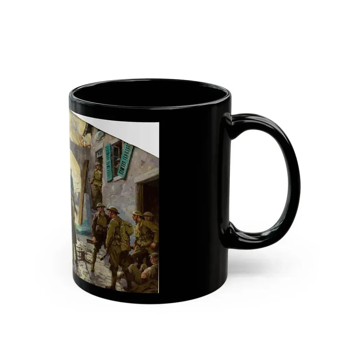 An Issue of Blankets, Saturday Evening Post story illustration, February 21, 1931 - Black Coffee Mug - Go Mug Yourself