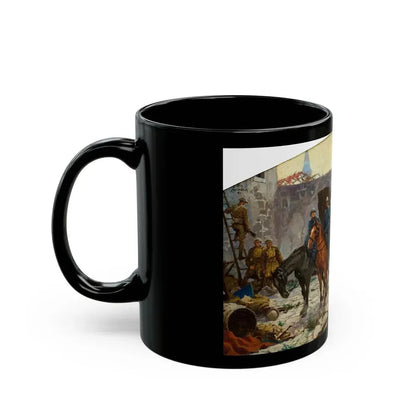 An Issue of Blankets, Saturday Evening Post story illustration, February 21, 1931 - Black Coffee Mug - Go Mug Yourself