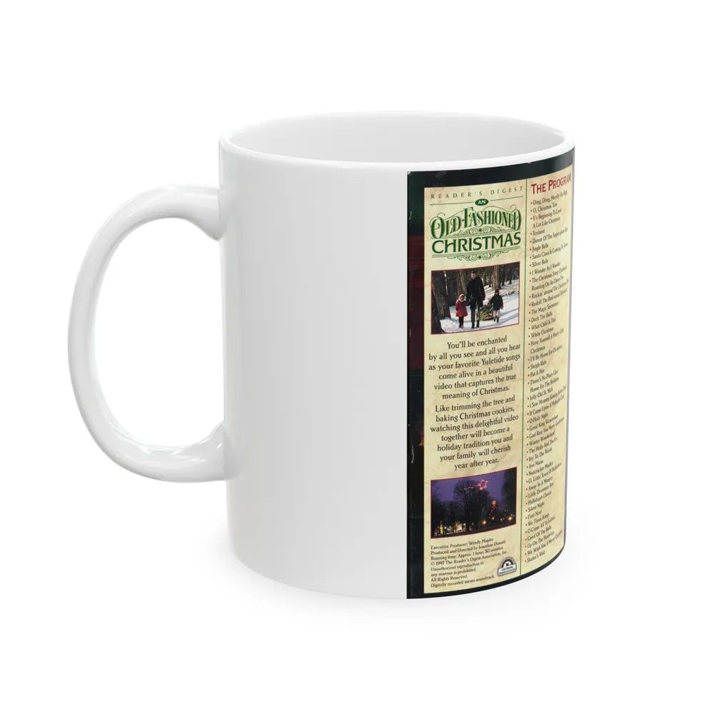 AN OLD FASHIONED CHRISTMAS (VHS COVER) - White Coffee Mug-Go Mug Yourself