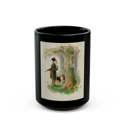 An Old Wood Cut, Cream of Wheat advertisement, 1923 - Black Coffee Mug 15oz - Go Mug Yourself