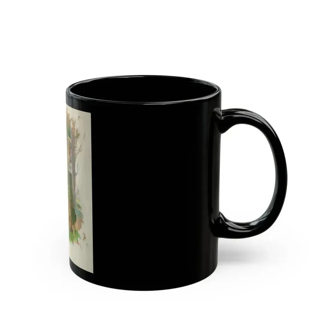 An Old Wood Cut, Cream of Wheat advertisement, 1923 - Black Coffee Mug - Go Mug Yourself