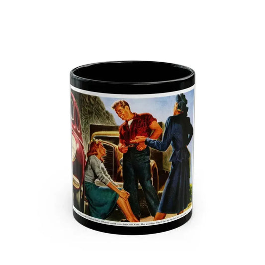 An Unguarded Moment, 1948 - Black Coffee Mug 11oz - Go Mug Yourself