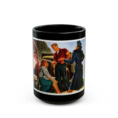 An Unguarded Moment, 1948 - Black Coffee Mug 15oz - Go Mug Yourself