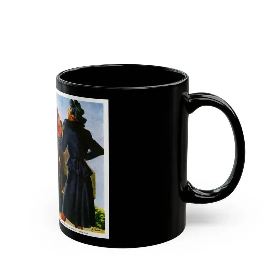 An Unguarded Moment, 1948 - Black Coffee Mug - Go Mug Yourself