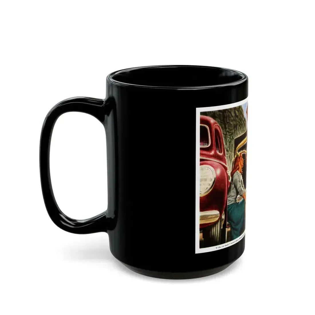 An Unguarded Moment, 1948 - Black Coffee Mug - Go Mug Yourself