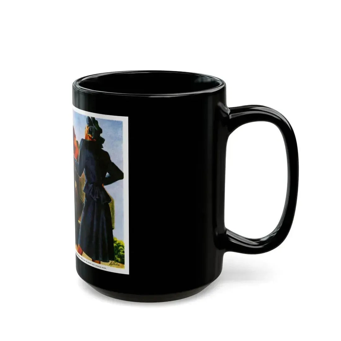 An Unguarded Moment, 1948 - Black Coffee Mug - Go Mug Yourself