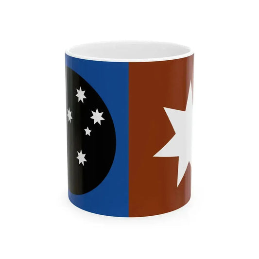 Anangu Traditional Owners Flag (Australia) White Coffee Mug 11oz - Go Mug Yourself