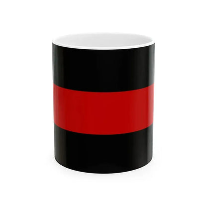 Anarchist Flag of Belarus (Belarus) White Coffee Mug 11oz - Go Mug Yourself