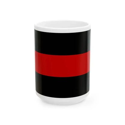 Anarchist Flag of Belarus (Belarus) White Coffee Mug 15oz - Go Mug Yourself