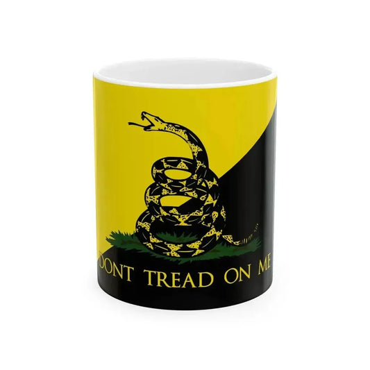 Anarcho-Gadsden flag (United States) White Coffee Mug 11oz - Go Mug Yourself