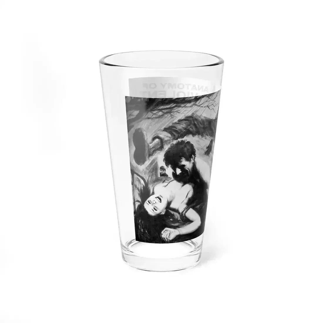 Anatomy of a Violent Saturday (Magazine Illustration) Pint Glass 16oz - Go Mug Yourself