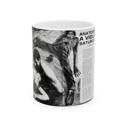 Anatomy of a Violent Saturday - White Coffee Mug 11oz - Go Mug Yourself