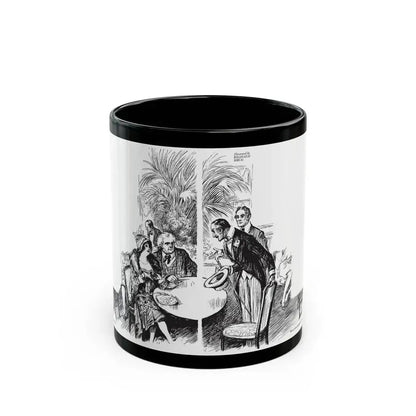 Ancestors while you Wait, Collier's, March 31, 1928 - Black Coffee Mug 11oz - Go Mug Yourself