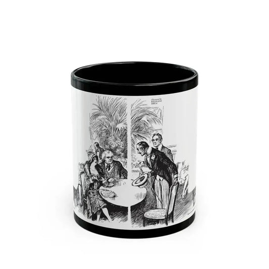 Ancestors while you Wait, Collier's, March 31, 1928 - Black Coffee Mug 11oz - Go Mug Yourself