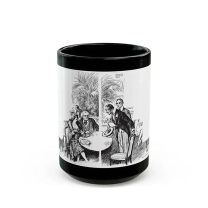 Ancestors while you Wait, Collier's, March 31, 1928 - Black Coffee Mug 15oz - Go Mug Yourself