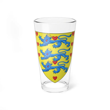 Ancien blason Danemark (Denmark) (Coat of Arms) Pint Glass 16oz - Go Mug Yourself