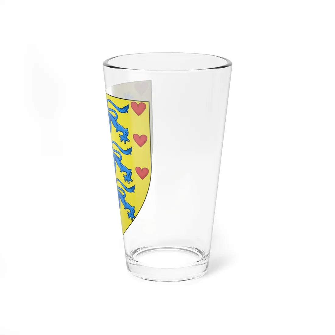 Ancien blason Danemark (Denmark) (Coat of Arms) Pint Glass 16oz - Go Mug Yourself