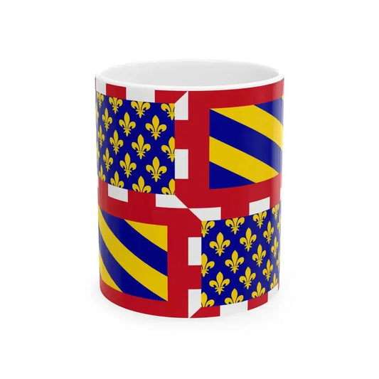Ancient Flag of Burgundy (Belgium) White Coffee Mug 11oz - Go Mug Yourself