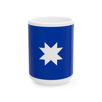 Ancient mapuche flag (Argentina) White Coffee Mug 15oz - Go Mug Yourself