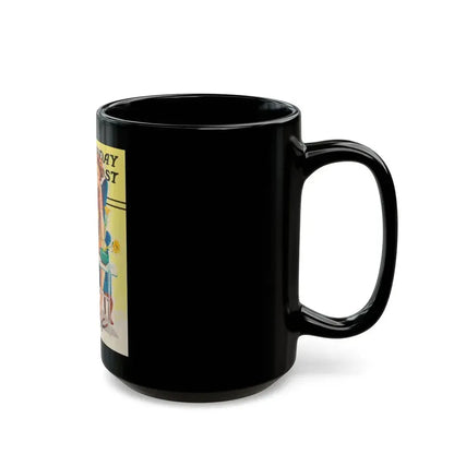 And it Looked so Easy, The Saturday Evening Post study - Black Coffee Mug - Go Mug Yourself