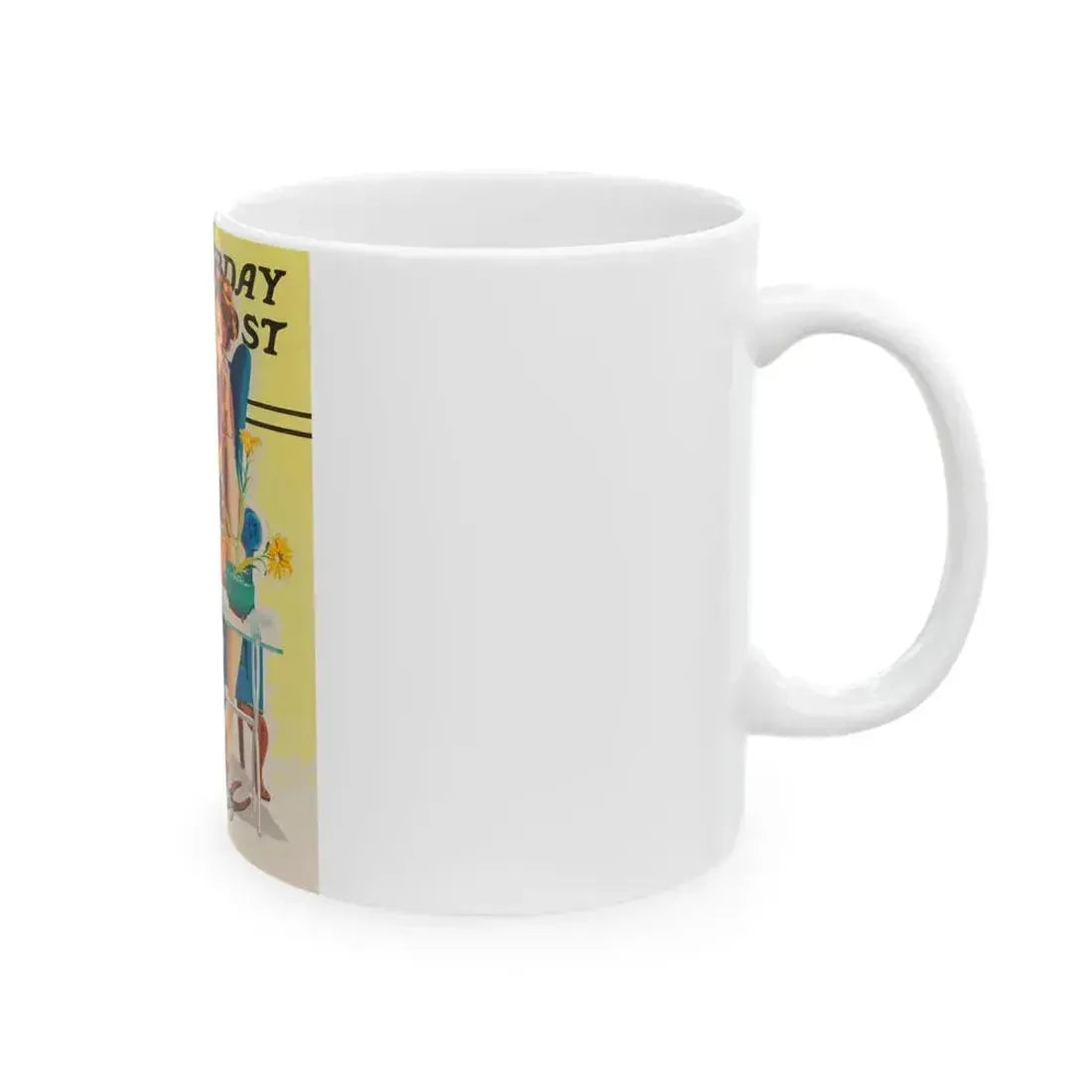 And it Looked so Easy, The Saturday Evening Post study - White Coffee Mug - Go Mug Yourself