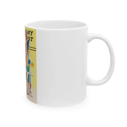 And it Looked so Easy, The Saturday Evening Post study - White Coffee Mug - Go Mug Yourself