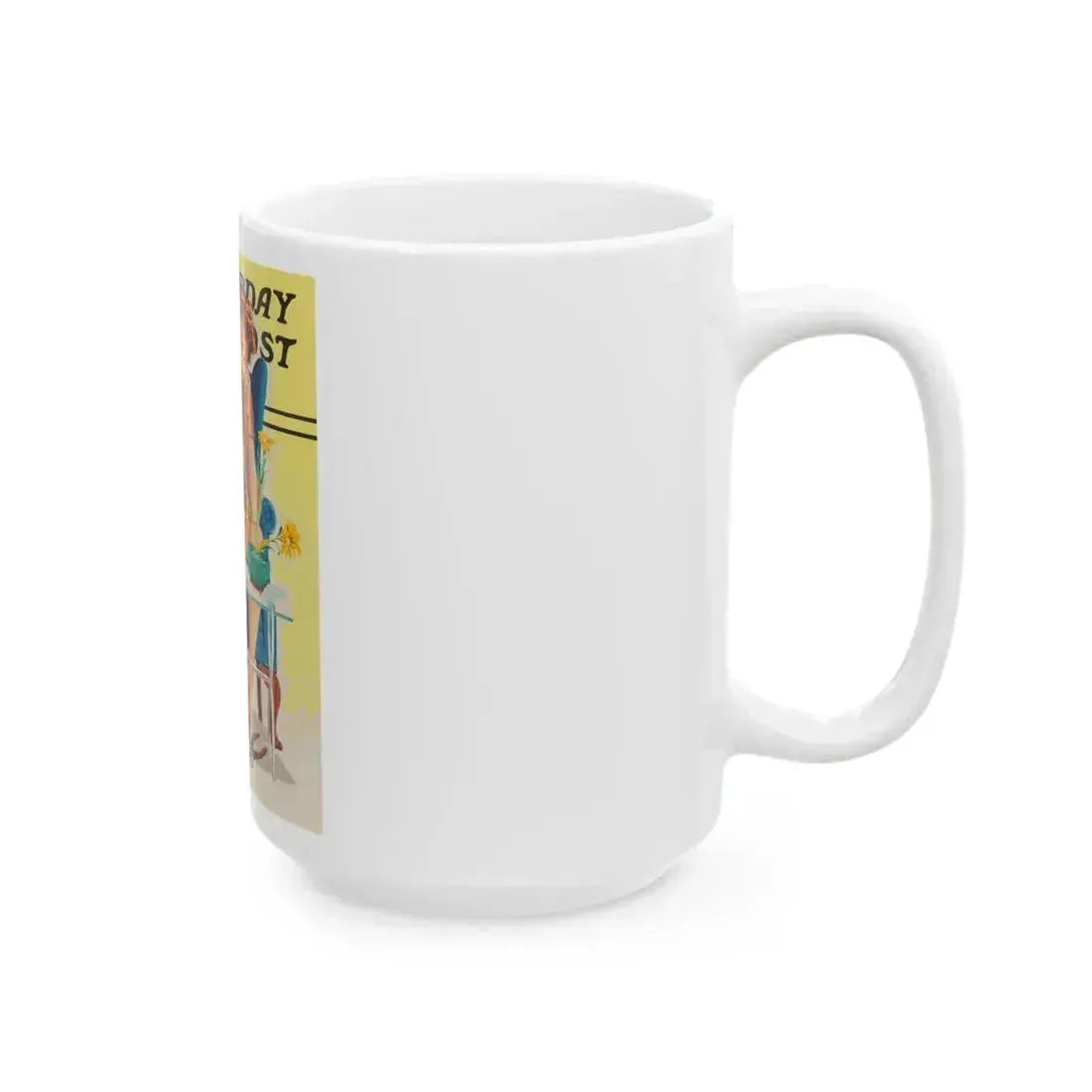 And it Looked so Easy, The Saturday Evening Post study - White Coffee Mug - Go Mug Yourself