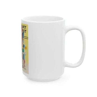And it Looked so Easy, The Saturday Evening Post study - White Coffee Mug - Go Mug Yourself