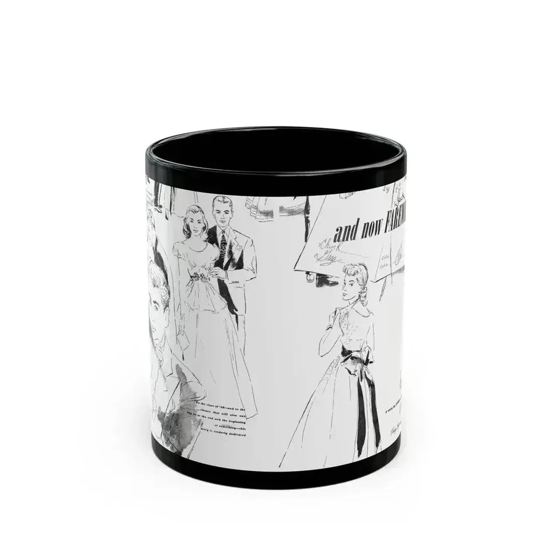 And Now Farewall, Calling All Girls, June 1948 - Black Coffee Mug 11oz - Go Mug Yourself