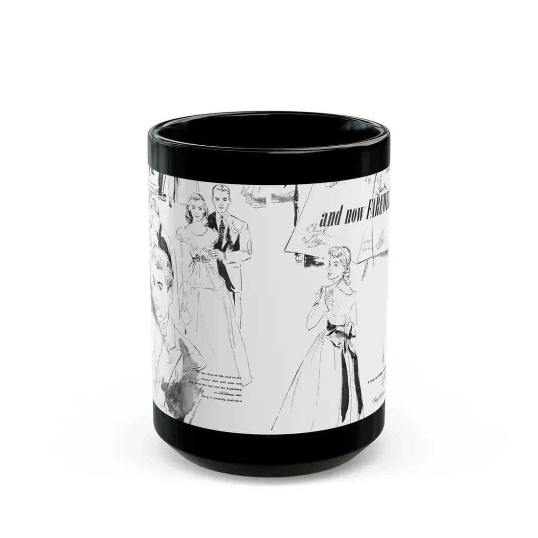 And Now Farewall, Calling All Girls, June 1948 - Black Coffee Mug 15oz - Go Mug Yourself