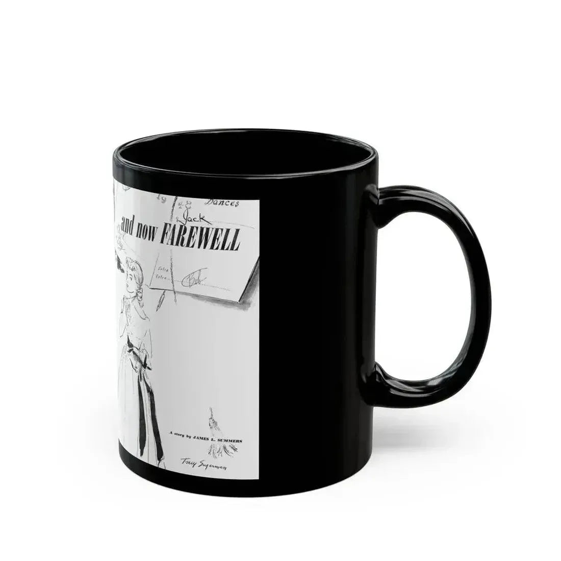 And Now Farewall, Calling All Girls, June 1948 - Black Coffee Mug - Go Mug Yourself