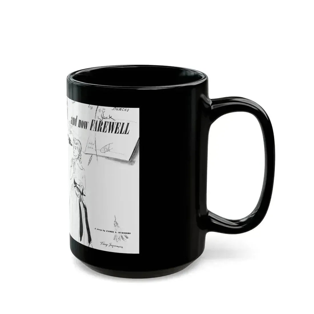 And Now Farewall, Calling All Girls, June 1948 - Black Coffee Mug - Go Mug Yourself
