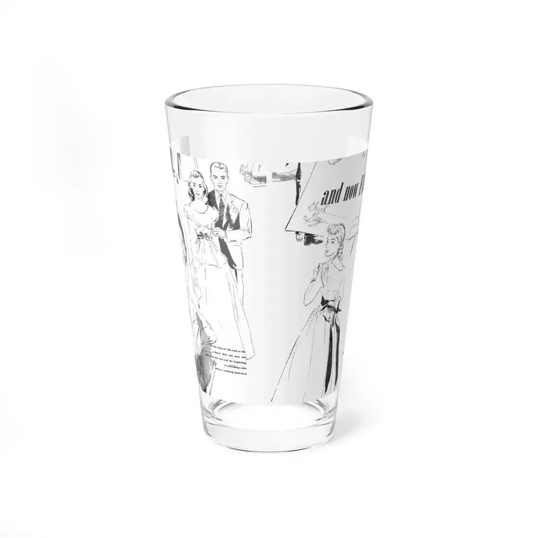 And Now Farewall, Calling All Girls, June 1948 (Magazine Illustration) Pint Glass 16oz 16oz - Go Mug Yourself