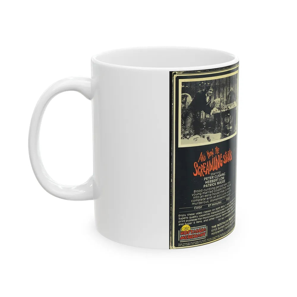 AND NOW THE SCREAMING STARTS NOSTALGIA MERCHANT (VHS COVER) - White Coffee Mug-Go Mug Yourself