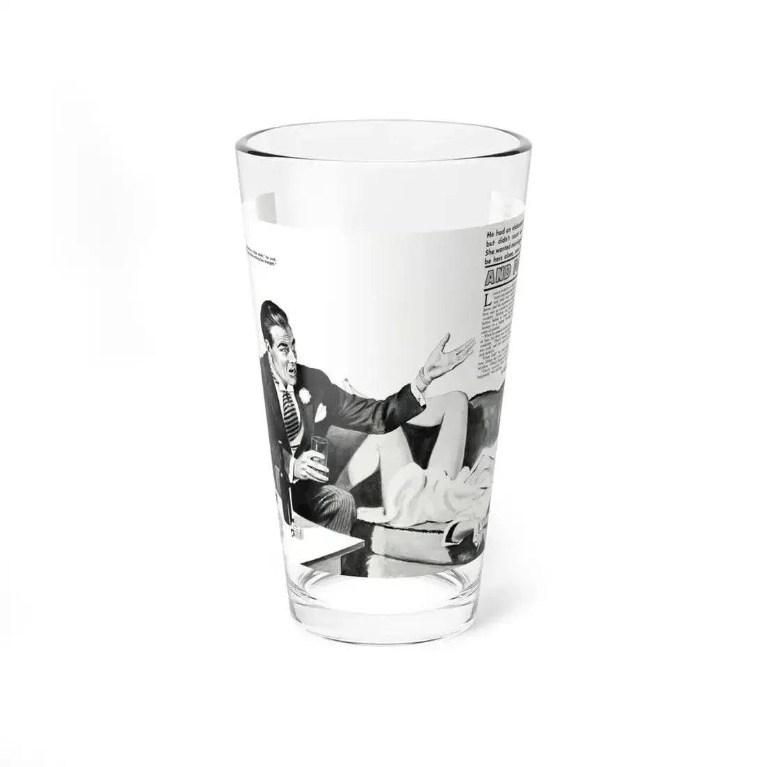And Paid For, Jaguar magazine No. 1, 1961 (Magazine Illustration) Pint Glass 16oz 16oz - Go Mug Yourself