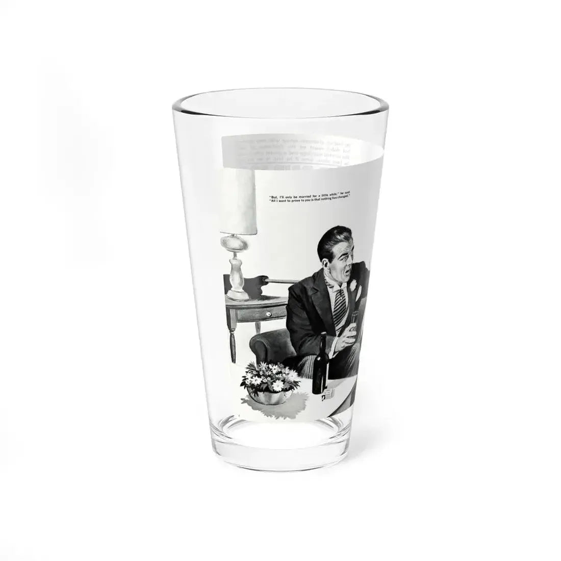 And Paid For, Jaguar magazine No. 1, 1961 (Magazine Illustration) Pint Glass 16oz - Go Mug Yourself