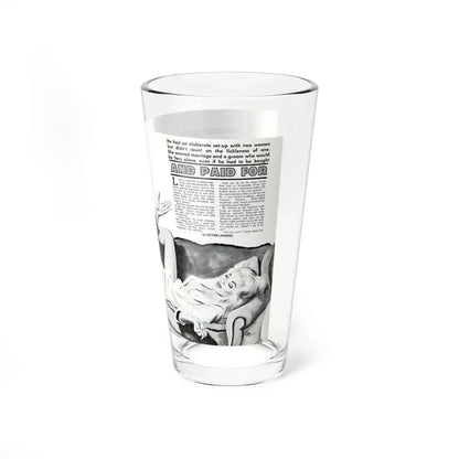 And Paid For, Jaguar magazine No. 1, 1961 (Magazine Illustration) Pint Glass 16oz - Go Mug Yourself