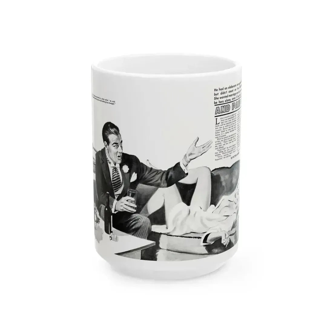And Paid For, Jaguar magazine No. 1, 1961 - White Coffee Mug 15oz - Go Mug Yourself