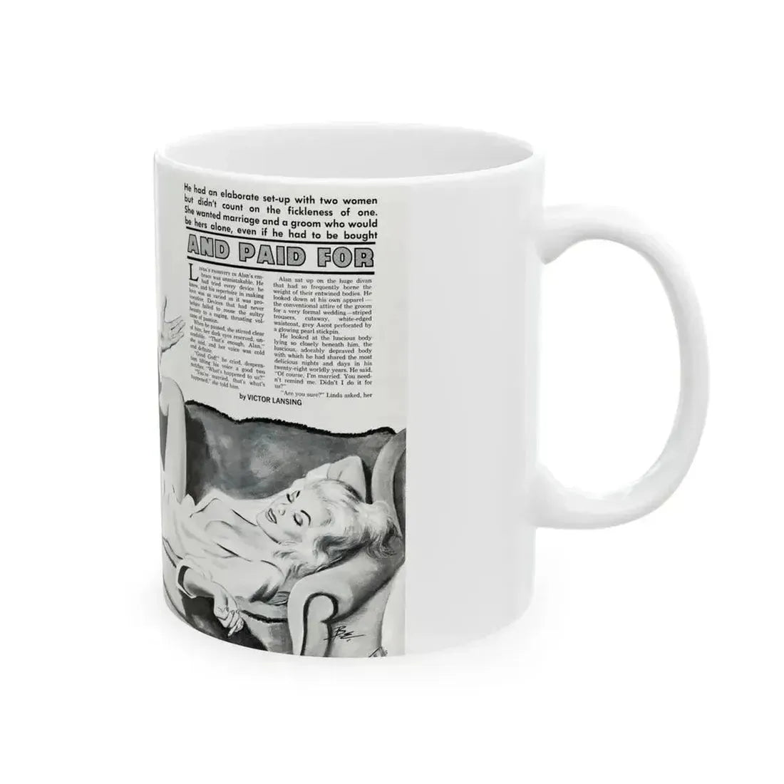 And Paid For, Jaguar magazine No. 1, 1961 - White Coffee Mug - Go Mug Yourself
