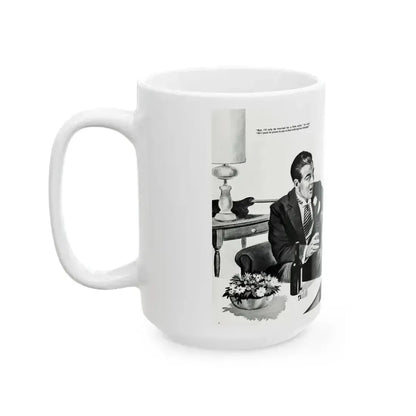 And Paid For, Jaguar magazine No. 1, 1961 - White Coffee Mug - Go Mug Yourself