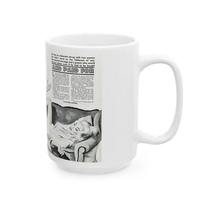 And Paid For, Jaguar magazine No. 1, 1961 - White Coffee Mug - Go Mug Yourself