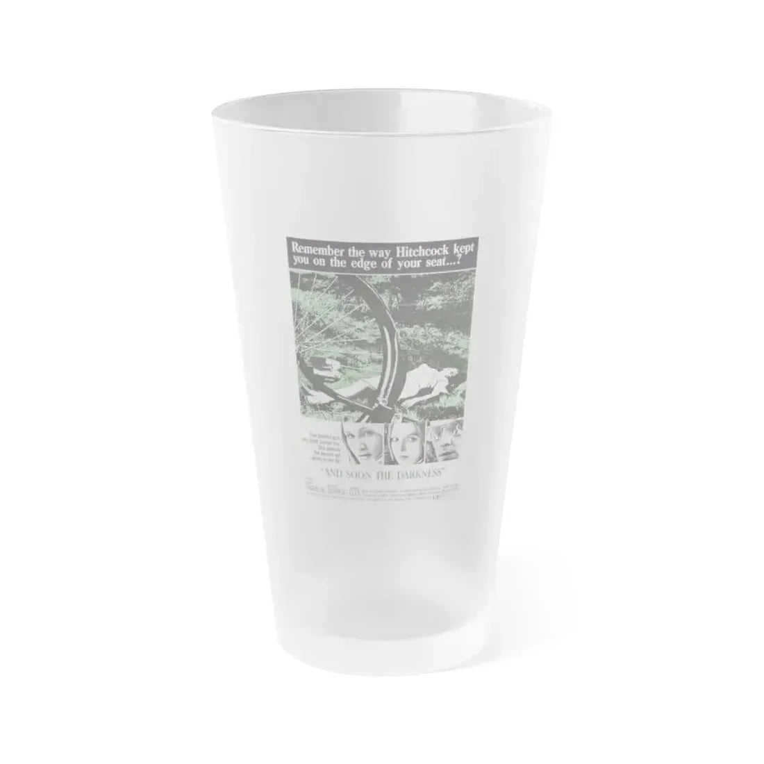 AND SOON THE DARKNESS 1970 Movie Poster - Frosted Pint Glass 16oz Default Title - Go Mug Yourself