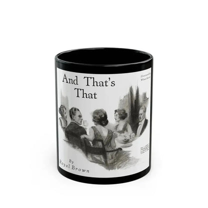 And That's That (1), Redbook magazine, October 1921 - Black Coffee Mug 11oz - Go Mug Yourself