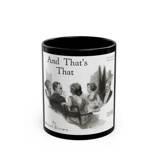 And That's That (1), Redbook magazine, October 1921 - Black Coffee Mug 11oz - Go Mug Yourself