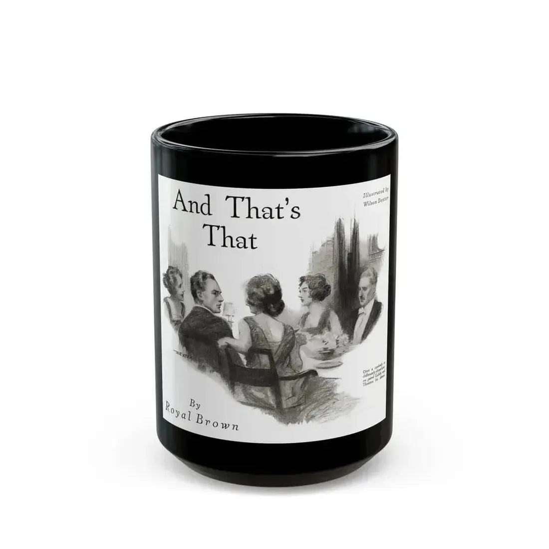 And That's That (1), Redbook magazine, October 1921 - Black Coffee Mug 15oz - Go Mug Yourself