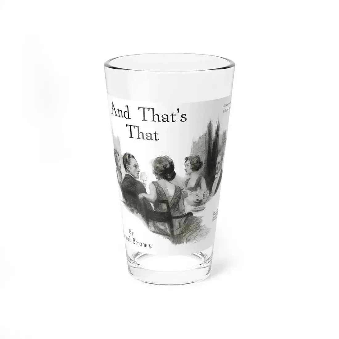 And That's That (1), Redbook magazine, October 1921 (Magazine Illustration) Pint Glass 16oz 16oz - Go Mug Yourself