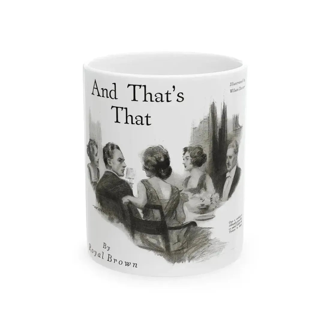 And That's That (1), Redbook magazine, October 1921 - White Coffee Mug 11oz - Go Mug Yourself