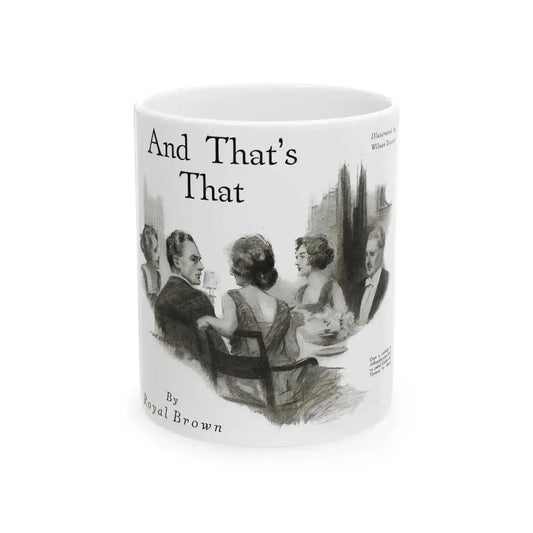 And That's That (1), Redbook magazine, October 1921 - White Coffee Mug 11oz - Go Mug Yourself