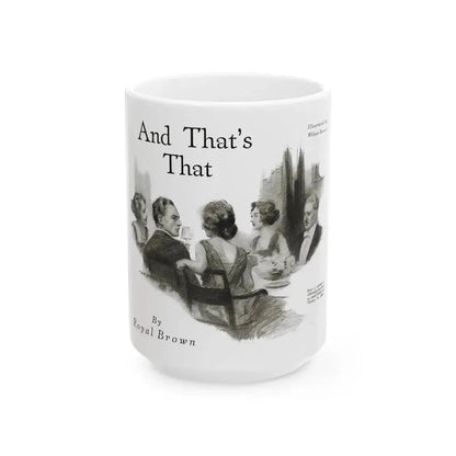 And That's That (1), Redbook magazine, October 1921 - White Coffee Mug 15oz - Go Mug Yourself